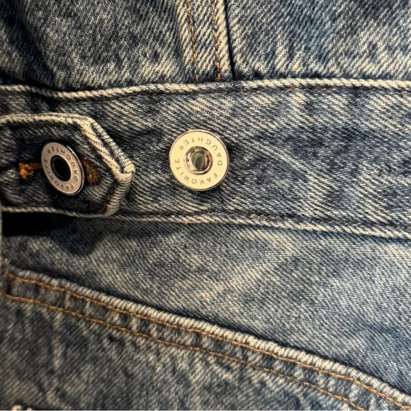 New! Favorite Daughter Epic Shortall Denim Romper - Picture 4 of 7